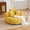 Mustard yellow, variant on 43" Corduroy Single Sofa Couch, Sillones Para Domitorio Single Sofa with Foam Filler, Butacas Para Sala Sofa with 3 Pillows for Living Room, Emerald