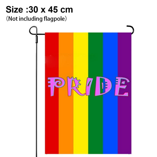Rainbow Garden Flags - Inclusive Progress Yard Small Flag for Lesbian Gay Transgender