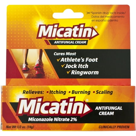 Micatin Athlete's Foot, Jock Itch, and Ringworm Antifungal Cream Relief - 0.5 (Best Over The Counter Fungal Cream)