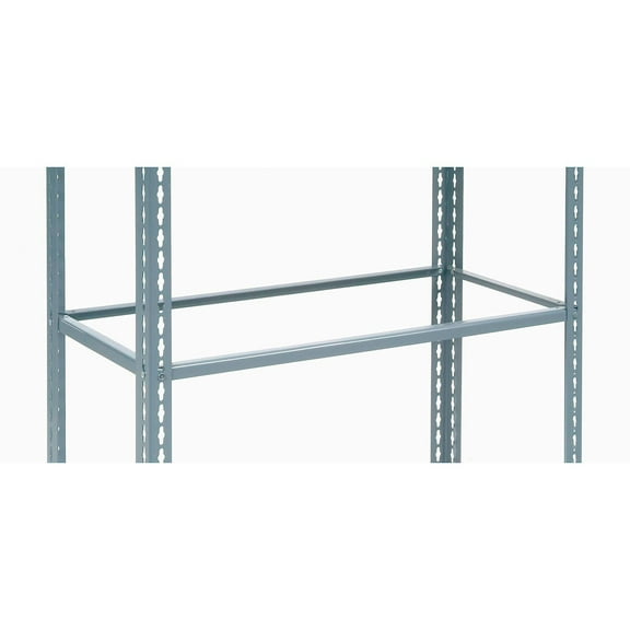 Global Industrial USBS1236N Single Rivet Additional Shelf - No Deck, Gray - 36 x 12 in.