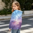 thumbnail image 6 of WQNVRNR Girls Print Hooded Sweatshirt- Pullover Casual Kangaroo Pocket Fall Long Sleeves Hoodies Purple Size 8, 6 of 8