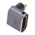thumbnail image 3 of Adaptador HD hembra a Micro HD NikouMX Aleación de aluminio Plug and Play compatible con 8K, 3 of 8