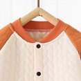 thumbnail image 4 of Gubotare New Born Clothes Baby Boy Newborn Baby Boy Girl Outfit Long Sleeve Knit Romper Jumpsuit Clothes 0 3 6 9 12 18 24 Months (Orange,6-9 Months), 4 of 6