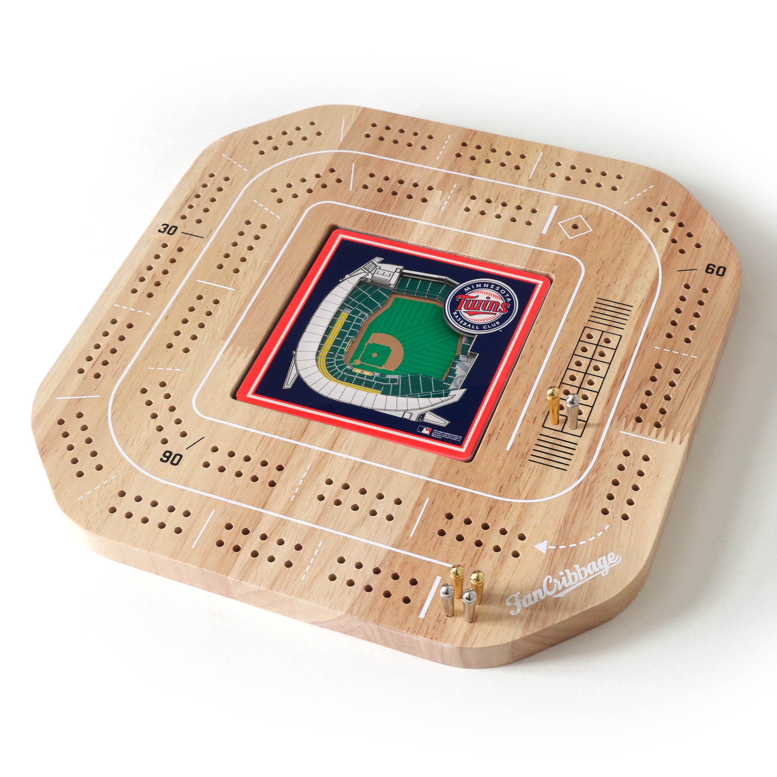 YouTheFan MLB Minnesota Twins Stadiumview Cribbage
