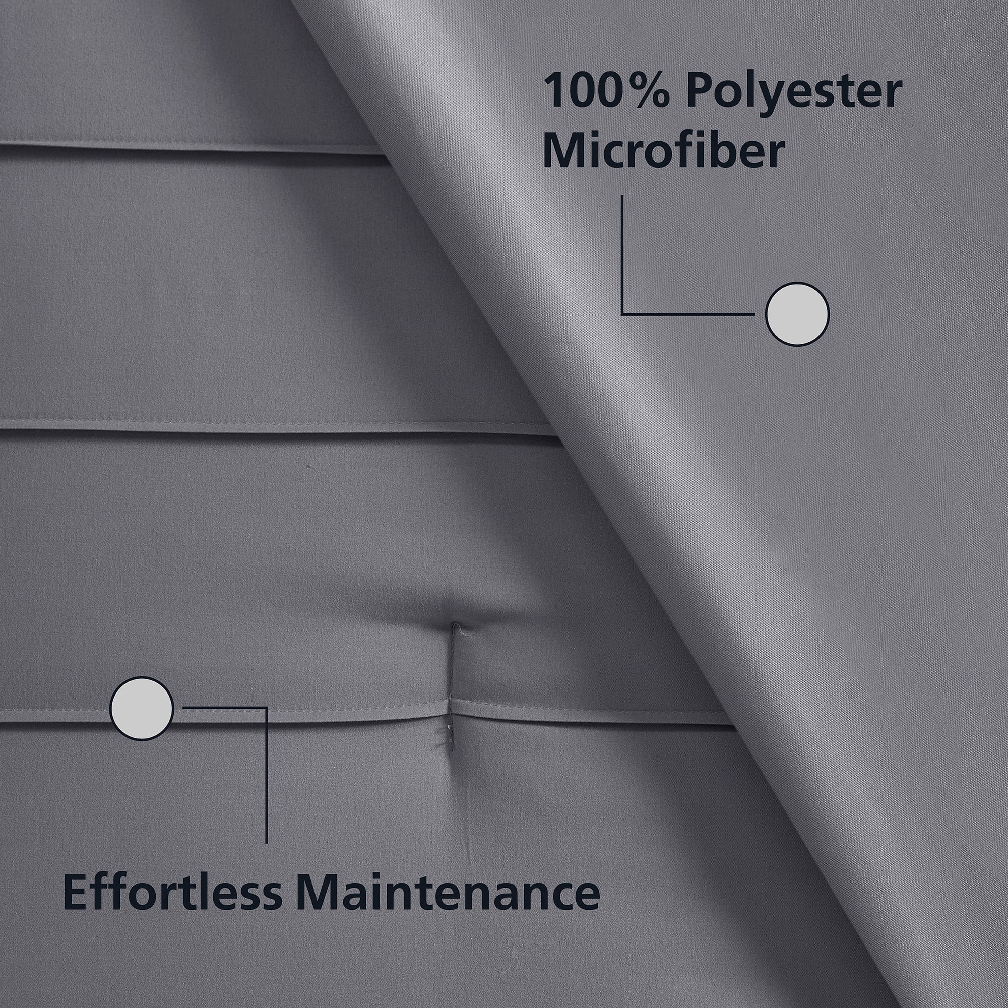 Mainstays All in One Reversible Comforter and Sheet set- 8 Piece, Twin, Grey Texture
