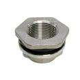 thumbnail image 2 of Allume 1/2" Femelle 304 Raccord de Réservoir d'Eau en Acier Inoxydable Raccord de Cloison avec 1 Anneau en Caoutchouc Stabilisant Argent, 2 of 6