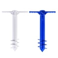 thumbnail image 6 of Frcolor Beach Umbrella Sand Ground Anchor Spike Umbrella Stretch Stand Holder for Fishing Pole Sun Beach Garden Patio (Blue), 6 of 6