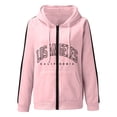thumbnail image 3 of Los Angeles Hoodies for Women 2025 Long Sleeve Zip Up Y2K Cute Hoodie with Pockets Hooded Sweatshirt Women Jacket, 3 of 5