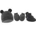 thumbnail image 4 of 4 Pack Newborn Baby Hats Mittens Set for Boys Girls Hospital Hat Beanie Infant Caps Baby Gloves Socks for 0-6 Months, 4 of 6