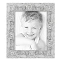 thumbnail image 2 of ArtToFrames 14" x 17" Platinum Baroque Luxe Picture Frame, 14x17 inch Silver Wood Poster Frame (WOM-5265), Pack, 2 of 7
