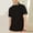 Black, variant on Sentmoon Mens Button down Blouse Oversized Relaxed Turndown Collar Short Sleeve Breathable Mens's Clothes Solid Color Athletic Top Fashion for Hiking & Camping Red XXXXL