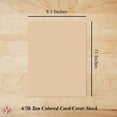 thumbnail image 4 of Tan Card Stock Paper - for Stationery Art and Craft, Printing and School Projects, 4 of 4