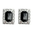 thumbnail image 2 of Black Square Small Temperament Earrings High End Personality Versatile Earrings, 2 of 5