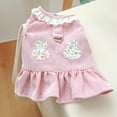 thumbnail image 4 of Cheers.US Dog Dress Cute Pet Rabbit Pattern Dress Polyester Puppy Dresses Summer Apparel Dog Skirt for Girl Small Dogs, 4 of 7