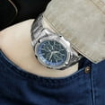 thumbnail image 3 of Seiko Men's Solar Blue Dial Chronograph Stainless Steel Watch SSC141, 3 of 4