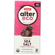 Alter Eco America Deep Dark Sea Salt Organic Chocolate Bar, 2.82 Oz