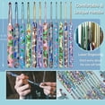 thumbnail image 3 of Crochet Hook Set Forest, Pretty Crochet Hook With Long Ergonomic Clay Handle, 3 of 5