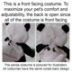 thumbnail image 4 of Disfraz de Halloween para perro Pandaloon, como se ve en Shark Tank, patentado, divertido disfraz con brazos para perros y gatos pequeños y medianos (panda tamaño 1 (13-14 pulgadas de altura en la par, 4 of 5