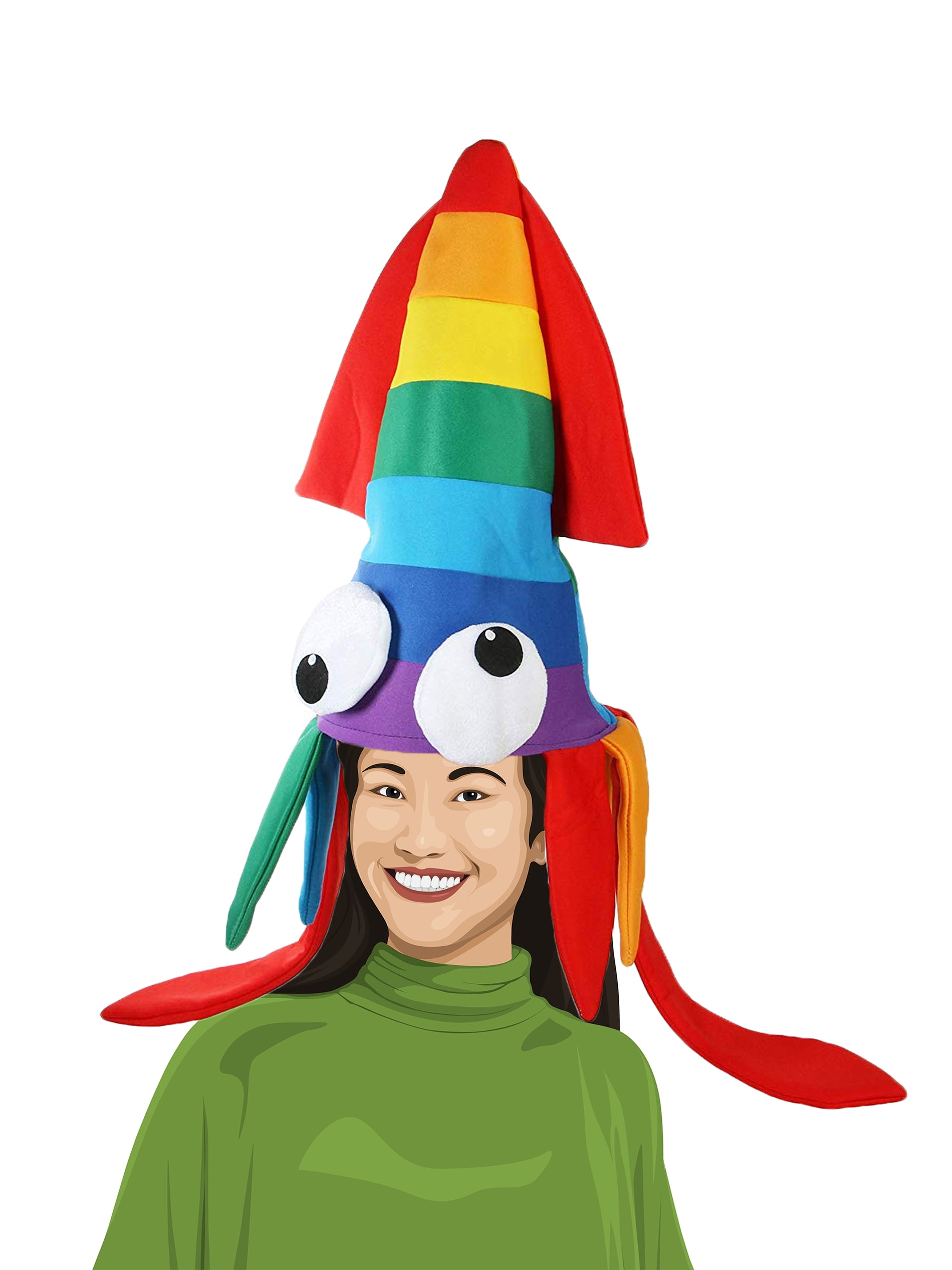 Adults Kids Novelty Sea Animal Pizza Jester Plush Fancy Dress Costume Party Hat 