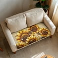 thumbnail image 2 of ZUXONGSY Sunflower Couch Cushion Cover Wood Sofa Cushion Protector Cover Spandex Couch Seat Cushion Slipcover Replacement Furniture Protection Cover for Living Room Decoration Size M, 2 of 5