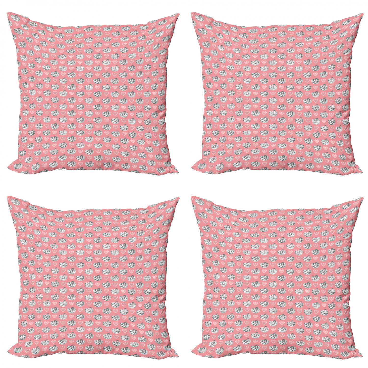 Decorative Pillow Cover DOUBLE SIDED Lattice Geometric Lumbar cover Flamingo Pink Travel Pillow