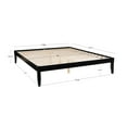 thumbnail image 3 of Powell Plumley 15.75" High Low Profile Platform Bed Frame, King, Black, 3 of 13