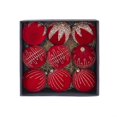 thumbnail image 2 of Eolstice Velvet Christmas Ball Ornaments, Flocked Balls with Glitter Embossed Details, Holiday Tree Hanging Festive Decor for Home, Party, Indoor, 2 of 5