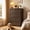 Dark Brown-4 Drawers, variant on 4 Drawer Dresser for Bedroom, Engineered Wooden Chest of Drawers with Sleek Metal Handles for Living Room - White