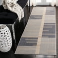 thumbnail image 3 of SAFAVIEH Orwell Linford Abstract Area Rug, Grey/Charcoal, 3' x 3' Square, 3 of 9