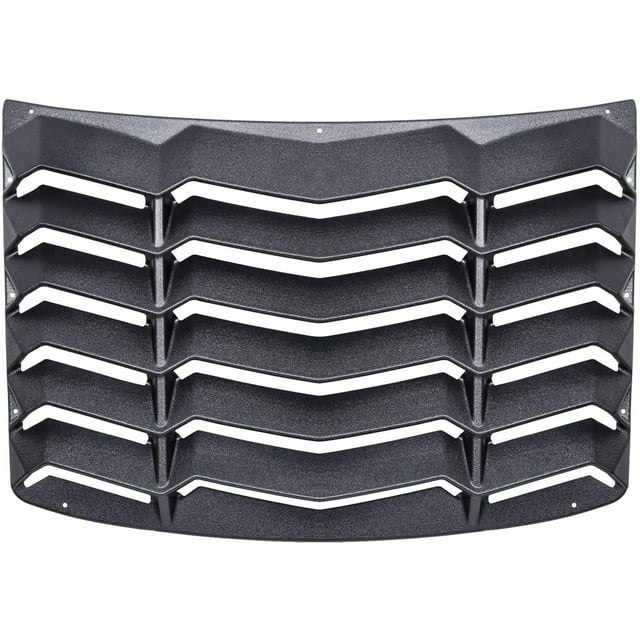 CUMART Rear Window Louvers Windshield Sun Shade Cover Lambo Style Matte Black Compatible with Chevrolet Chevy Camaro 2016 2017 2018 2019 2020 2021 2022 2023