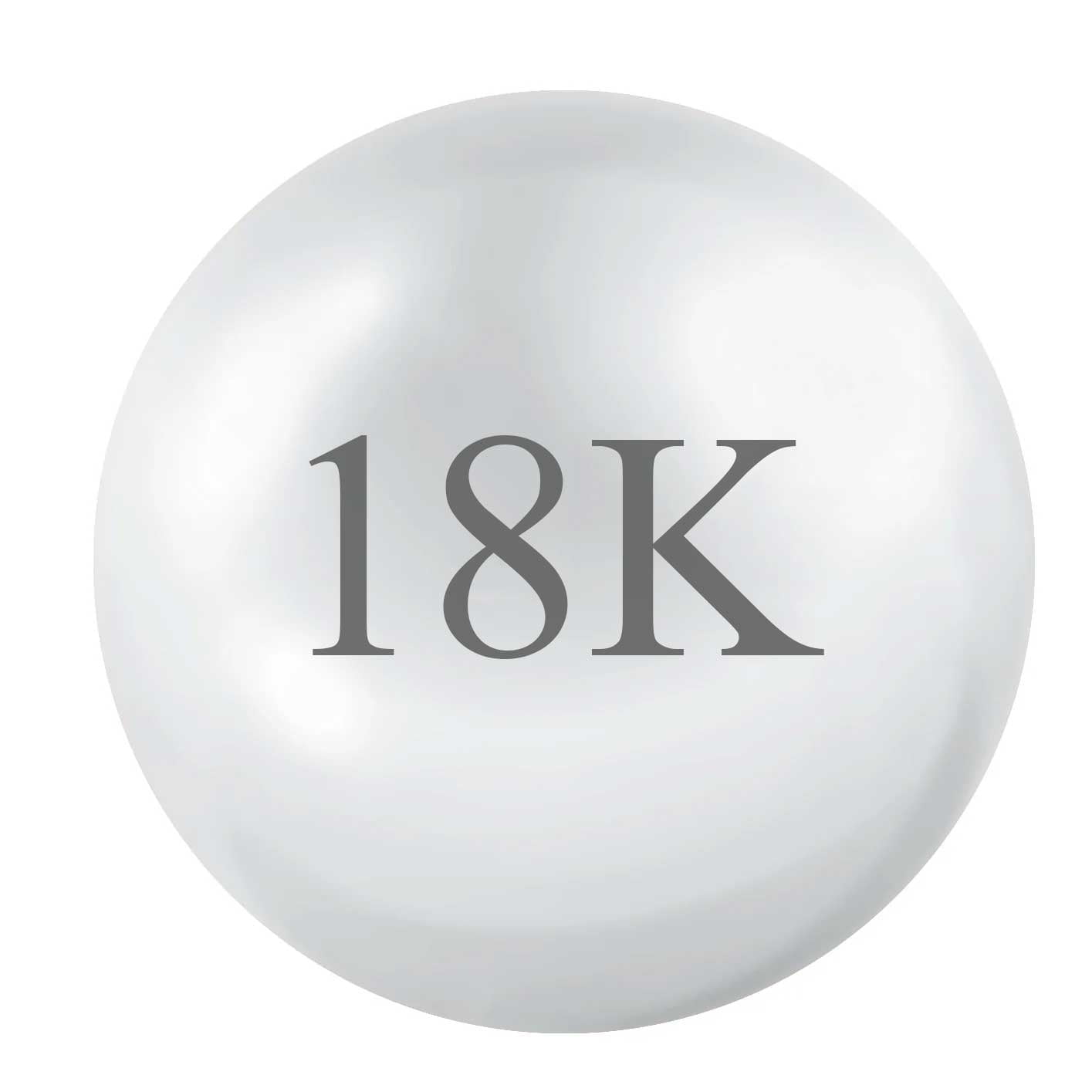 18K White Gold
