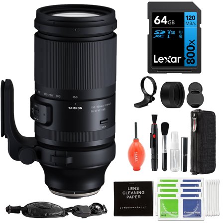 Tamron 150-500mm f/5-6.7 Di III VXD Lens for Sony E with Advanced Accessory and Travel Bundle | Extended 6 Years Tamron Warranty | AFA057S-700 | Tamron 150-500mm Sony E Lens