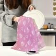 thumbnail image 6 of Valentine's Day Love Heart Kitchen Dish Towel 1 Pack, Soft Absorbent Dishcloths Reusable Hand Towel Washable Tea Towels for Home Kitchen Bar Table Decor, 28 x 18 Inch, 6 of 7