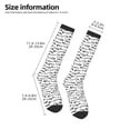 thumbnail image 2 of Naloa Fish Bones Thigh High Socks Extra Long Stretchy Sock Women Over Knee High Opaque Stocking Daily Wear, 2 of 6