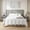 White, variant on Home Design Decatur Twin Metal Platform Bed Frame, Classic Vertical Slat Headboard & Footboard, Easy Assembly, White
