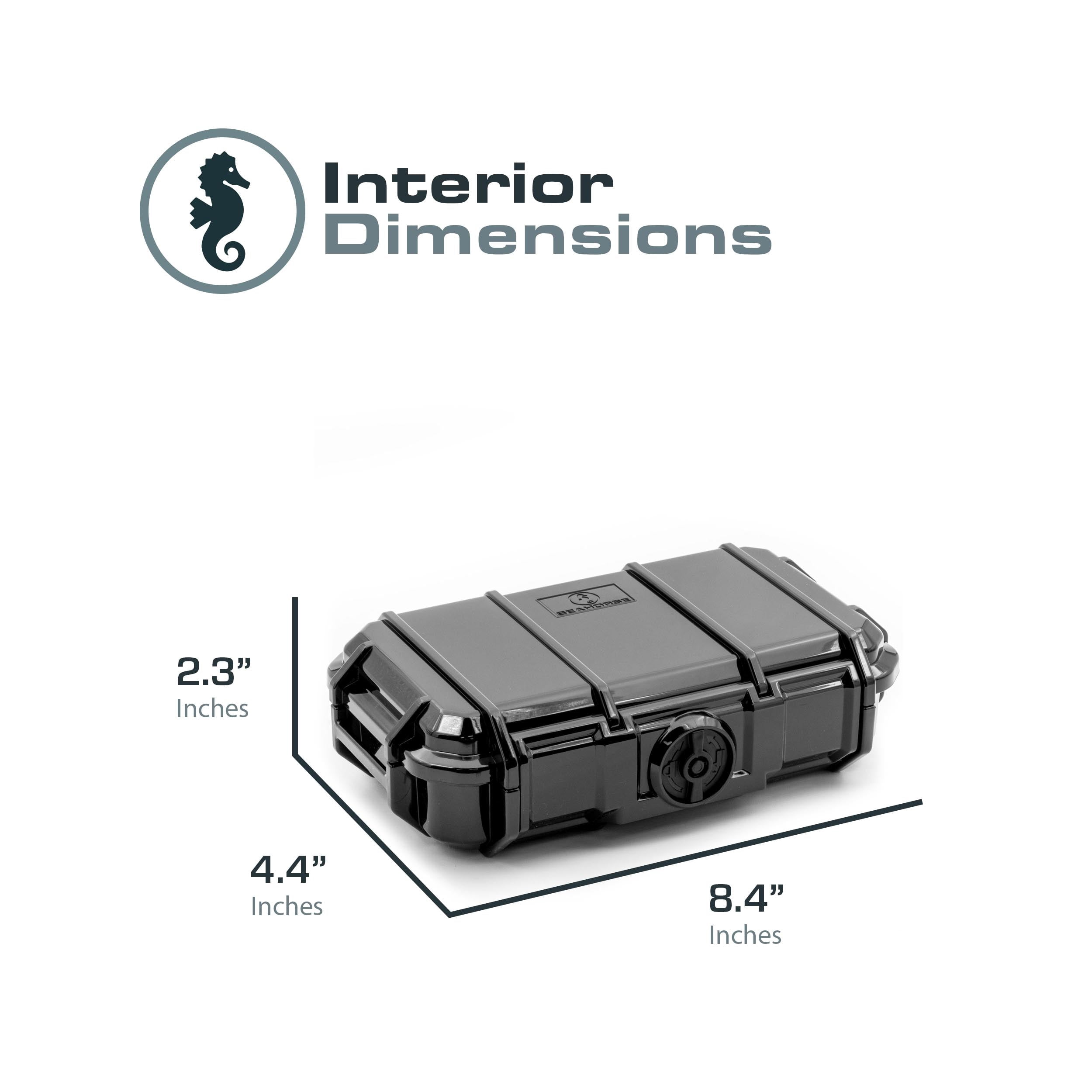 Seahorse 56 Waterproof Hard Protective Dry Box Case / USA Made / IP67 Waterproof / Perfect EDC Every Day Carry