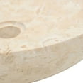 thumbnail image 5 of vidaXL Bathroom Vanity Cabinet Solid Teak with Sinks Marble Cream, 5 of 5