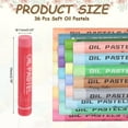 thumbnail image 2 of Uxcell Soft Oil Pastels, Oil Pastel Crayons Vibrant Color Blendable Art Supplies for Painting Drawing Blending Painting Artists Beginners Professional(Rose Red, Pack of 36), 2 of 6