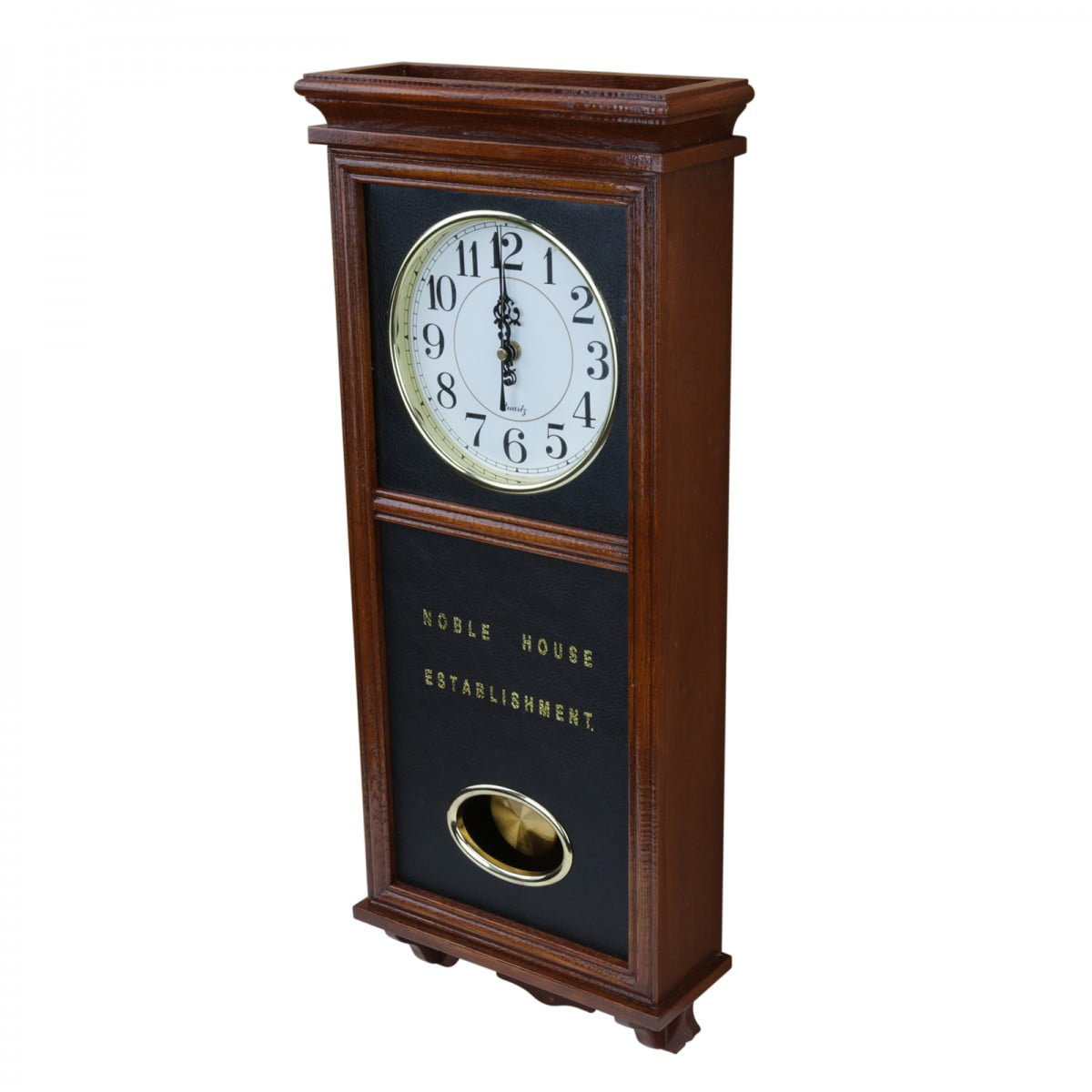 Clocks Wood Battery Operated Pendulum Clock Renovators Supply