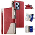 thumbnail image 1 of Funda cartera GANGXUN para Xiaomi Poco X5 Pro , cuero PU con tarjetero, cremallera, correa de mano, soporte y protección 1187°, 1 of 6