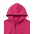 thumbnail image 5 of Milltex 8oz Midweight Fleece Hoodie Unisex CVC Cotton Blend Hooded Sweatshirt Soft Warm Pullover Blank Hoodie for Men Women Casual Everyday Wear Durable Comfortable Fit-Heliconia, 5 of 5