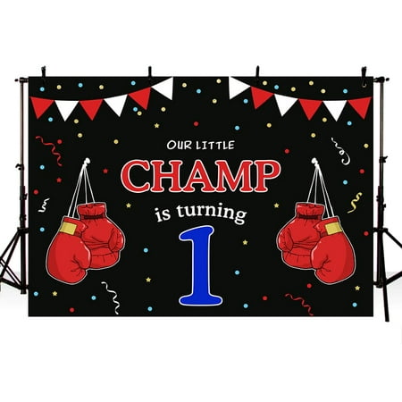 Image of MEHOFOND 7x5ft Boxing Birthday Party Backdrop Boy