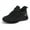 Black, variant on Kushyshoo Girls Lightweight Sneakers Kids Breathable Lace-up Athletic Running Shoes Big Kids Walking Shoes Rainbow Pink Size 1
