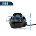 thumbnail image 6 of Unique Bargains Gas Fuel Cap Fuel Filler Cap No.1J0201550A for Audi A4 A6 A8 Black, 6 of 7