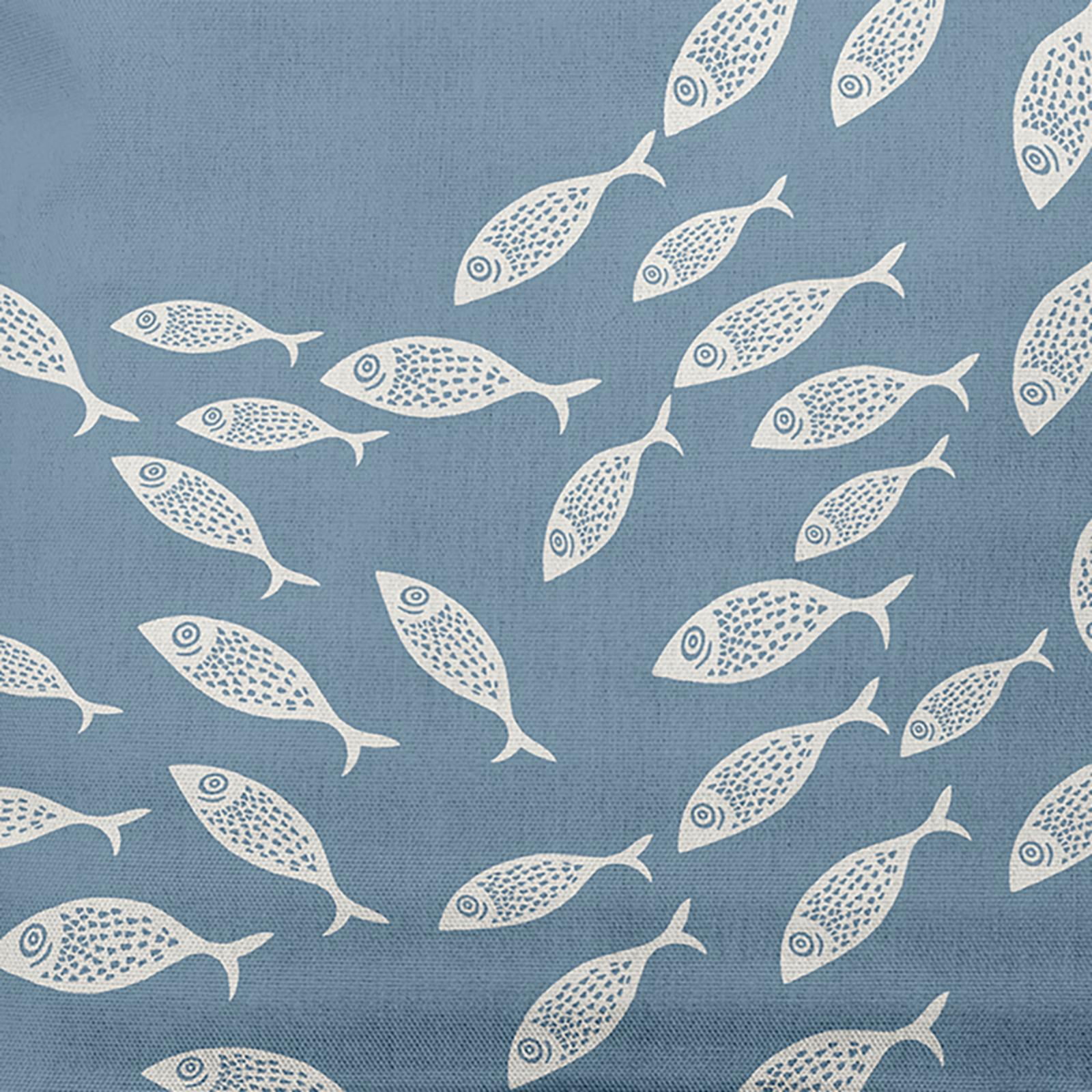 E by Design Escuela Nautical Throw Pillow, Polyester