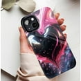 thumbnail image 5 of Galaxy Pink Heart Artistic iPhone Case for Couples Valentine’s Day Gift Compatible with iPhone 11/12/13/14/15/16 (Pro Max/Plus), 5 of 9