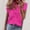 Hot Pink, variant on Women V Neck Short Sleeve Blouse Ruffle Casual Tops Summer Trendy Tee Shirts Vacation Fashion Clothes, Light Blue XL