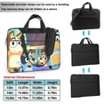 thumbnail image 2 of Zufioo Bluey for Laptop Bag, Zippered Computer Shoulder Bag Messenger Bag Briefcase, Suitable for School, Work, Travel, 2 of 9
