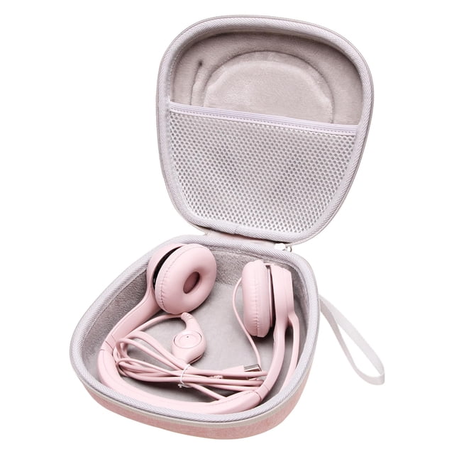 Funda para auriculares L LTGEM compatible con Logitech H390, rosa