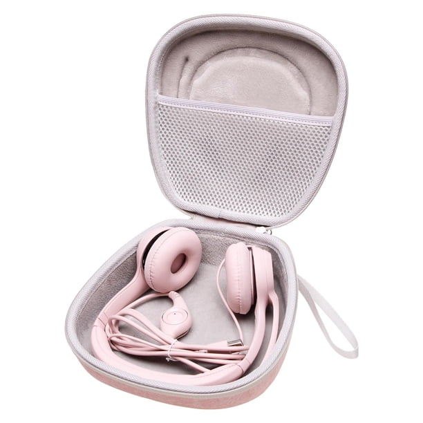 Funda para auriculares L LTGEM compatible con Logitech H390, rosa